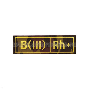Нашивка на грудь пластизол. Гр. кр. B (III) положит. (кмф)