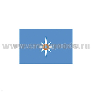 Флаг МЧС ведомственный (поле голубое) (30х45 см)