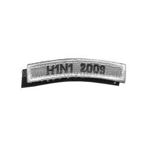 Нашивка на рукав дугов. вышит. H1N1 2009 (на липучке)