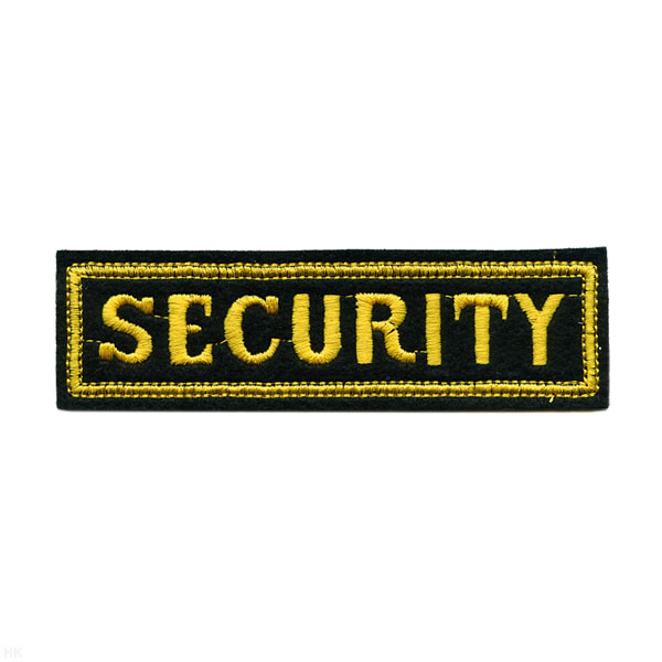 Нашивка на грудь вышит. Security