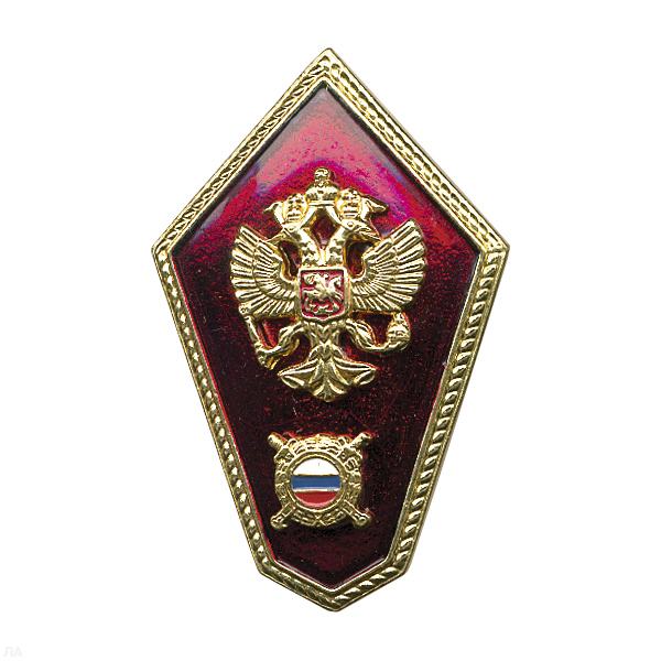Значок мет. "Гробик" СШМ (средняя школа милиции) лат.