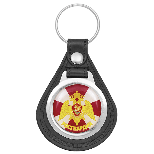 Брелок с эмблемой-смолой на виниловой подкладке Росгвардия