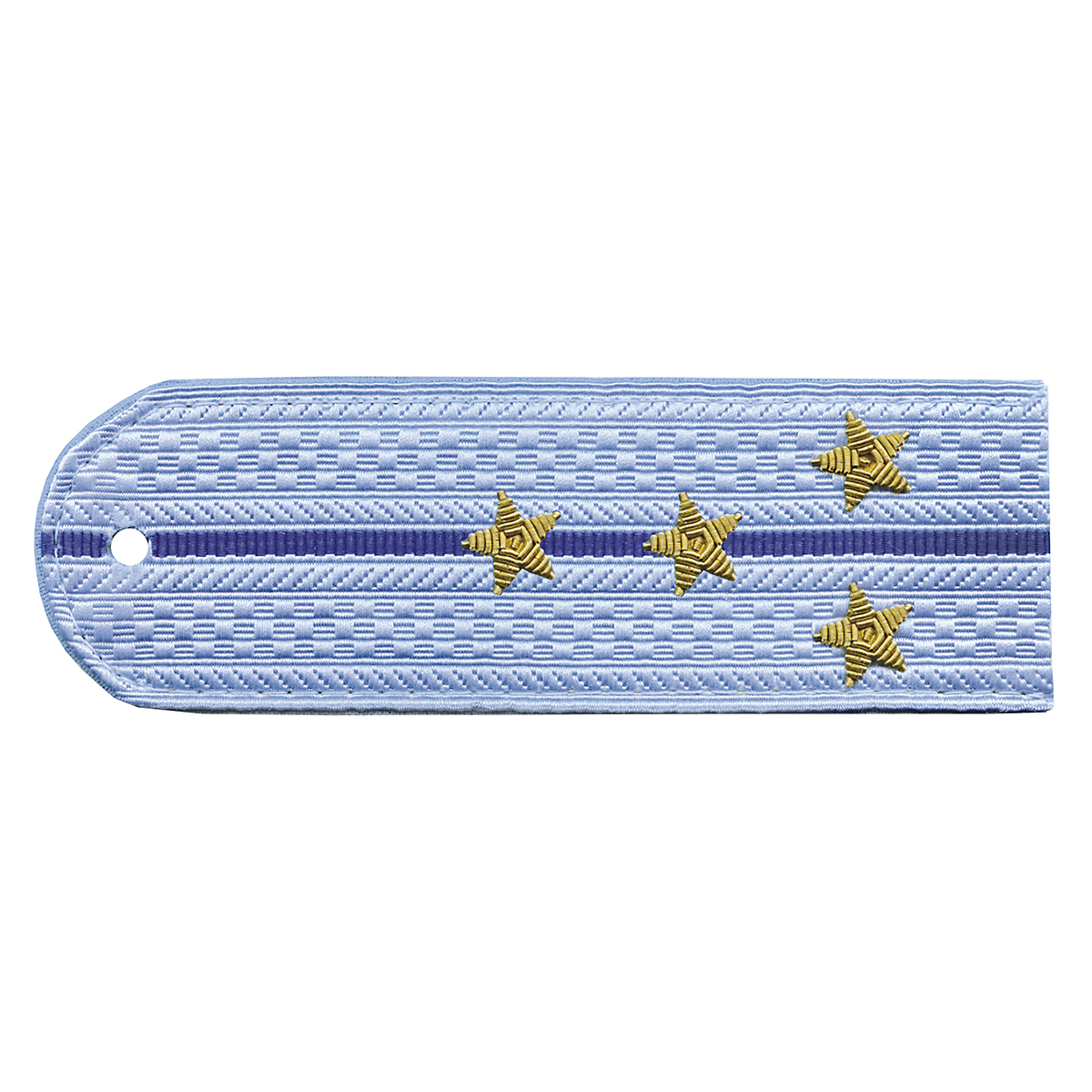 Погоны Юстиция нов/обр без канта серо-голуб. вышит. канителью (капитан)