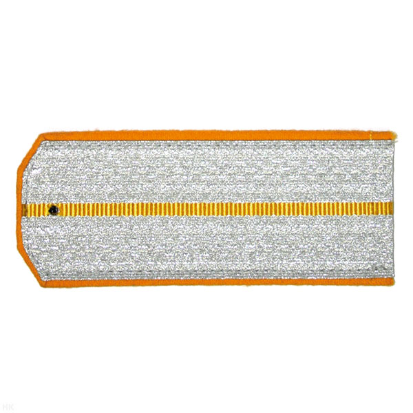 Погоны казачьи серебристые с желтым кантом с 1 желтым просв.