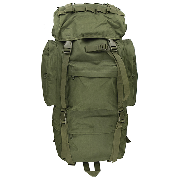 Рюкзак тактический с металлической рамой (45л, ширина - 33 см, глубина - 21 см, высота - 63 см) оливковый