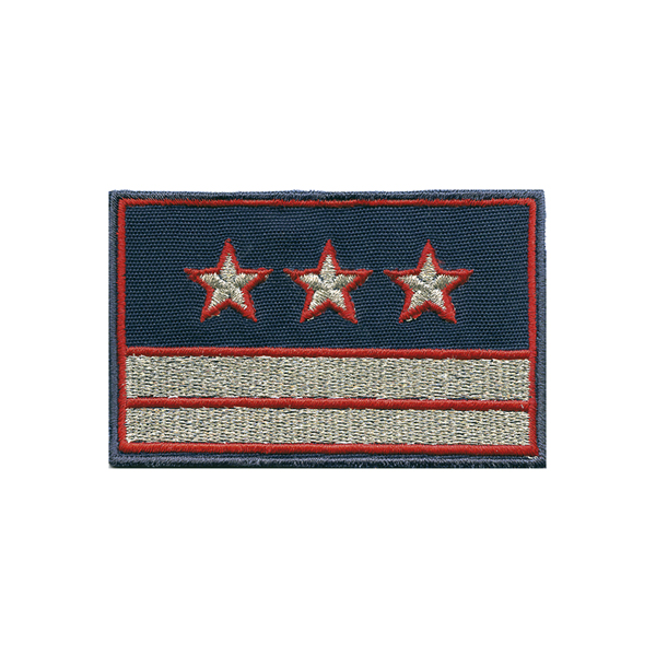 Нагрудный знак вышит. РЖД (синий) 2 галуна 3 звезды (нов/обр)