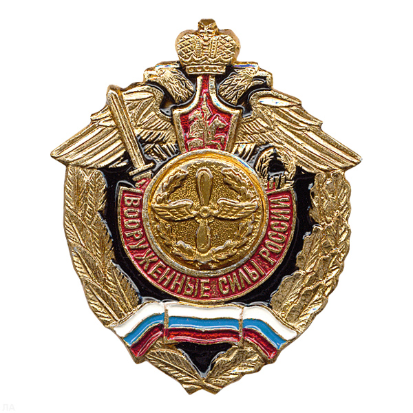 Значок мет. ВВС (серия ВС России (орел, крылья в стороны)