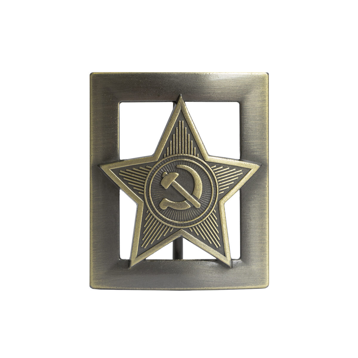 Пряжка генеральская литая Звезда СА с просечками