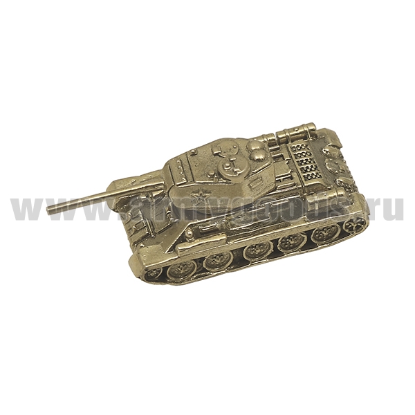 Фигурка мет. Танк Т-34 (длина 37 мм)