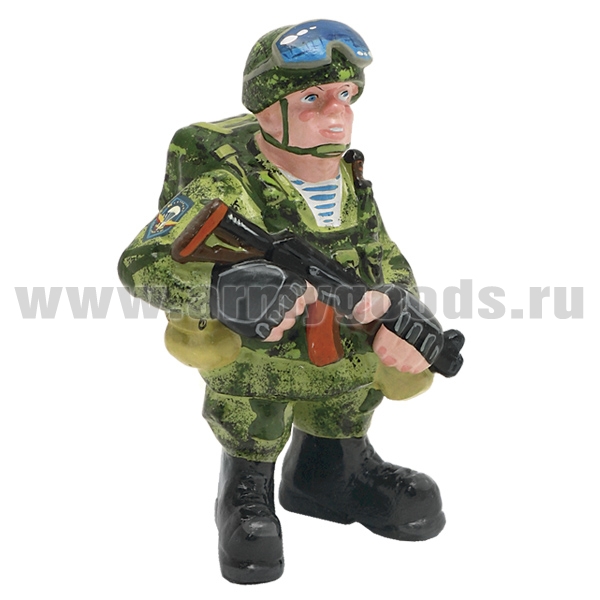 Фигурка гипсовая ВДВшник в каске и со снаряжением
