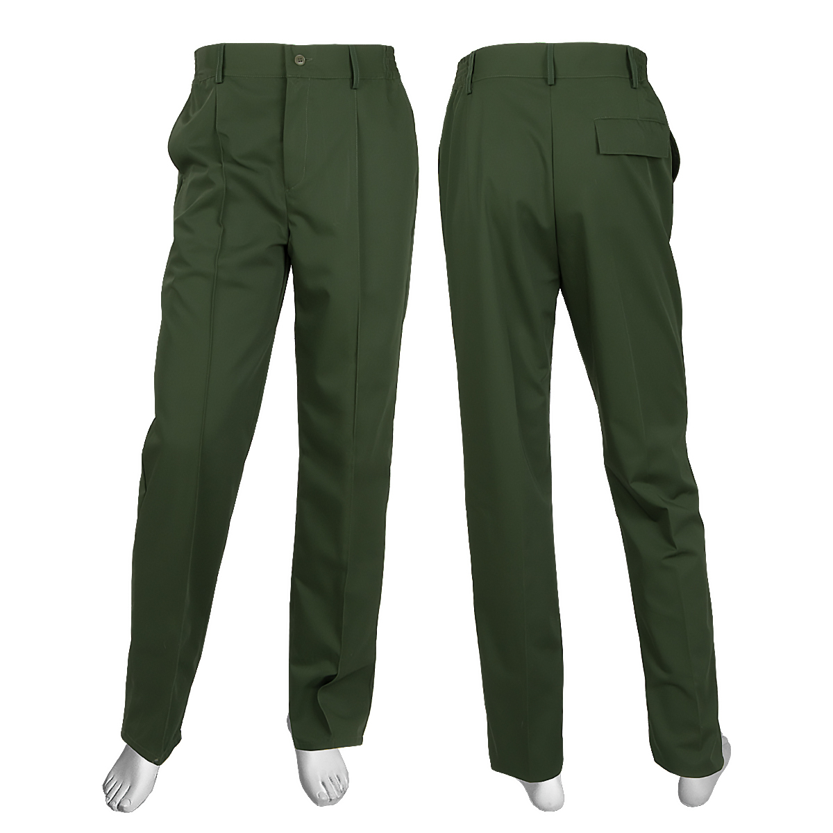 Брюки лет. оливковые ткань "патруль" (к офисному костюму)