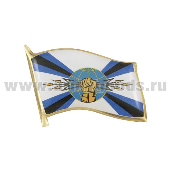 Значок мет. Флажок РЭБ (управление РЭБ, но без булавы) (смола, на пимсе)