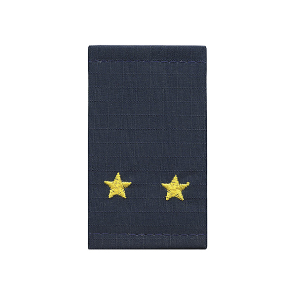 Ф/пог. Полиция темно-синие (ткань Rip-Stop) вышит. желт. (лейтенант) на липучке (пластик)