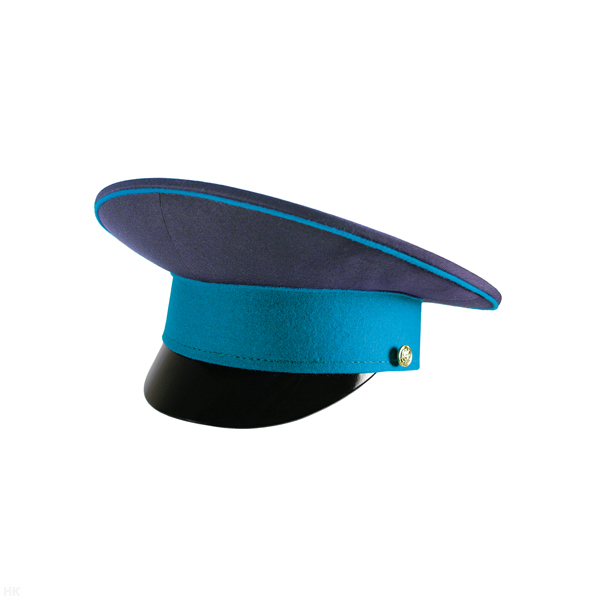 Фуражка простая нов/обр ВВС парад./повсед.; ВДВ, ВКС парад. (синяя с голубым околышем)
