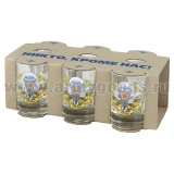 Стопки стеклянные (6х50 мл) ВДВ (Никто кроме нас) эмблема в венке