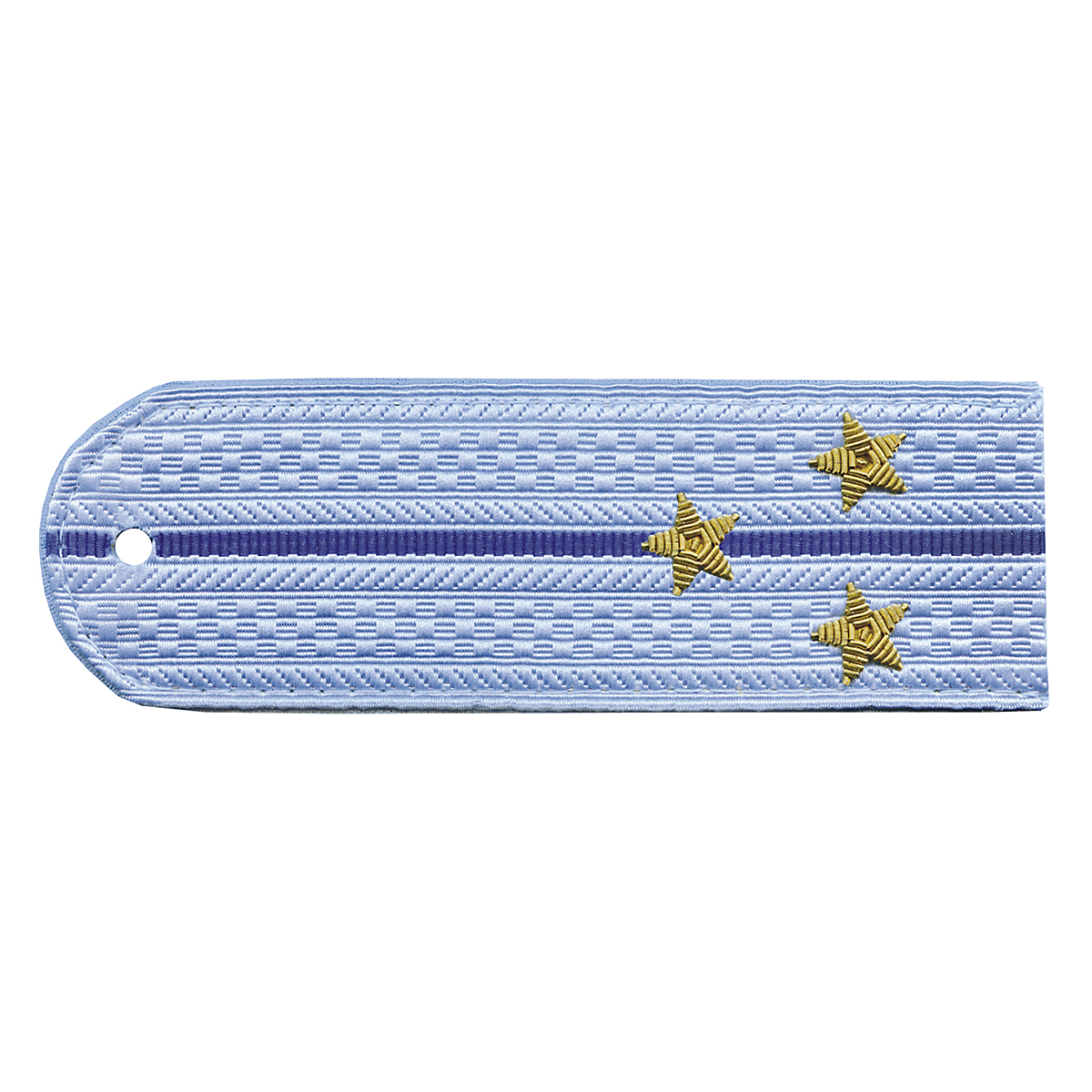 Погоны Юстиция нов/обр без канта серо-голуб. вышит. канителью (ст. лейтенант)