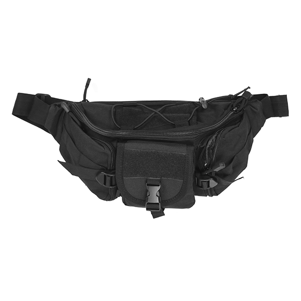 Сумка поясная тактическая черная