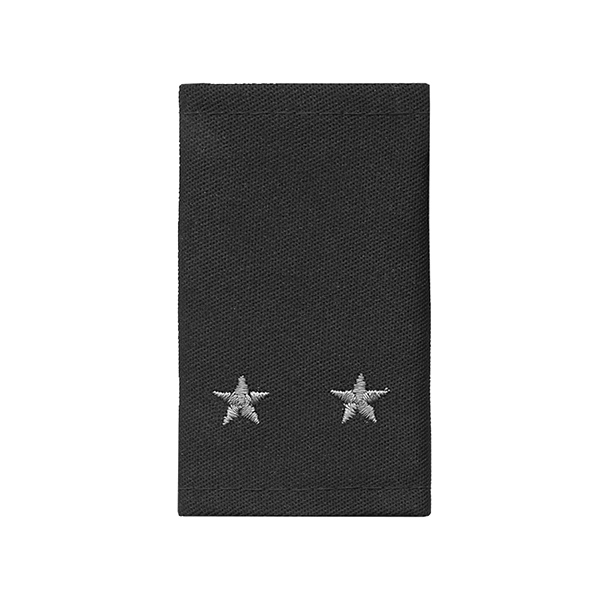 Ф/пог. черные вышит. серым (лейтенант)