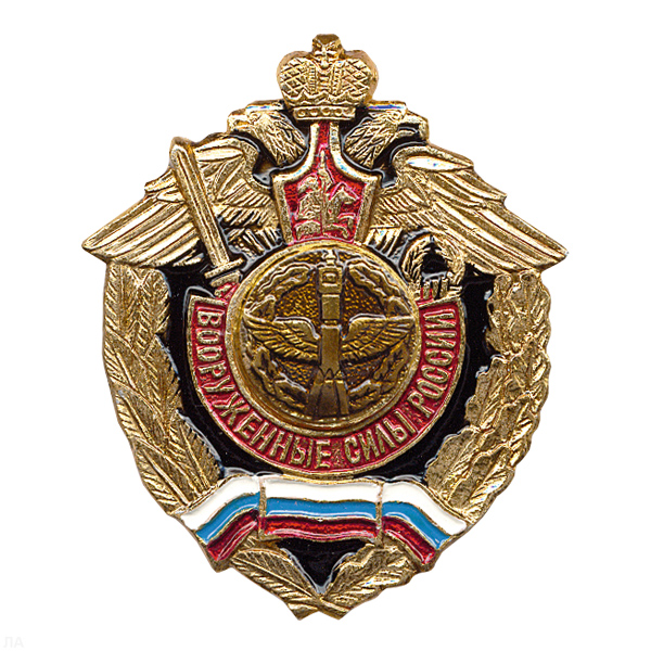 Значок мет. ВКС (серия ВС России (орел, крылья в стороны)