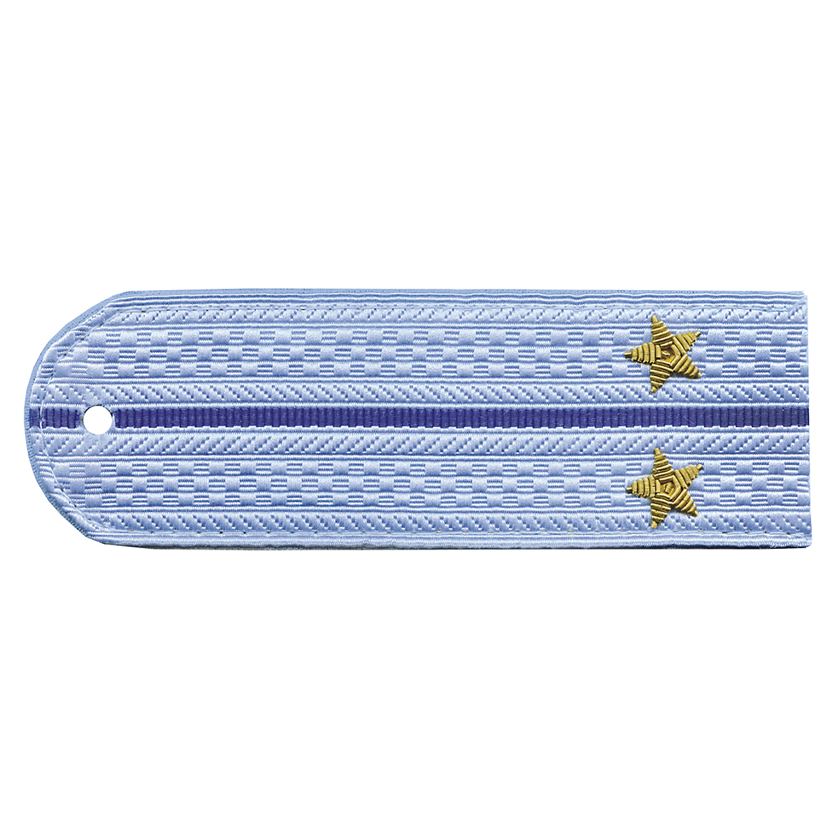 Погоны Юстиция нов/обр без канта серо-голуб. вышит. канителью (лейтенант)