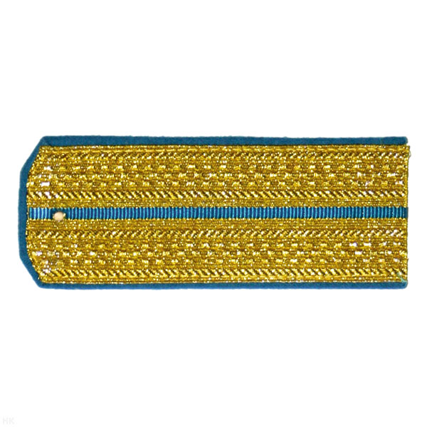 Погоны парад. зол. мет. 1 голуб. пр. (с хлястиком)