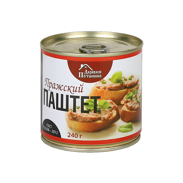 Консервы мясные Паштет "Пражский" (240 г)
