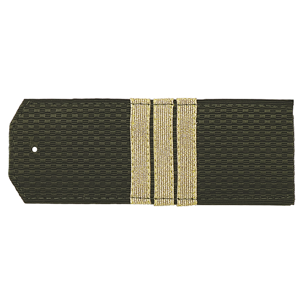 Погоны оливк. с нашитым металлиз. текстильным галуном (сержант) на пластике