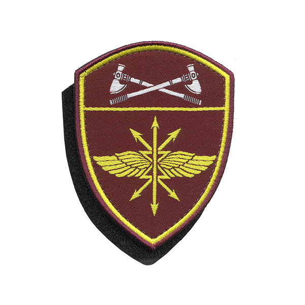 Шеврон тканый Росгвардия Приволжский ВО (В/ч связи) на липучке