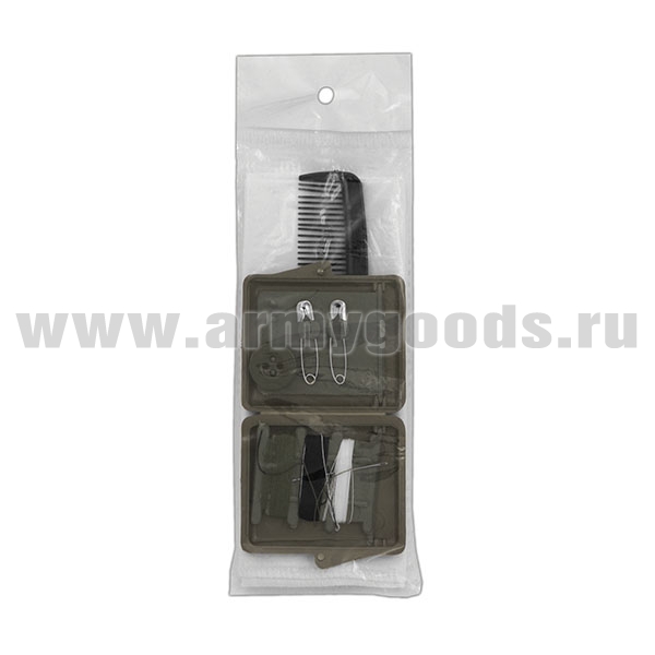 Хознабор (нитки, иголка, булавки, пуговица (в пласт. чехле) расческа, платок носовой) ВС (в прозр. упаковке)