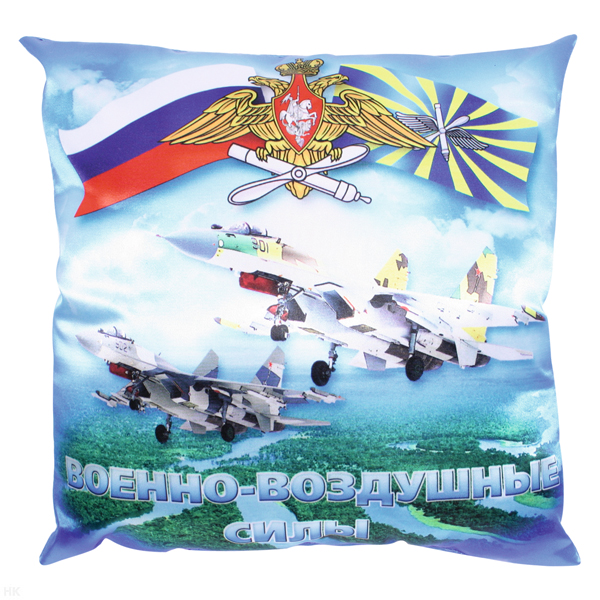 Подушка шелковая (32x32 см) Военно-воздушные силы