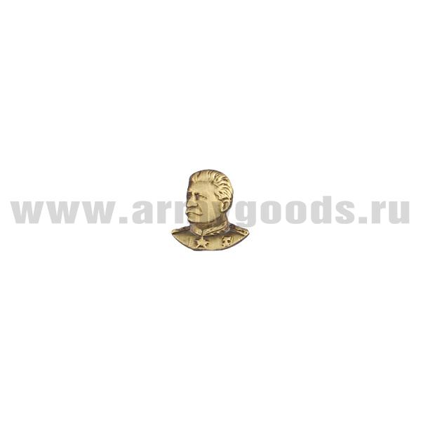 Значок мет. Сталин (бюст мал., на пимсе)
