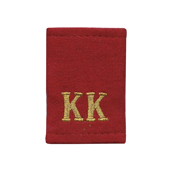 Ф/пог. красные (сукно)  вышит. золотом «КК»