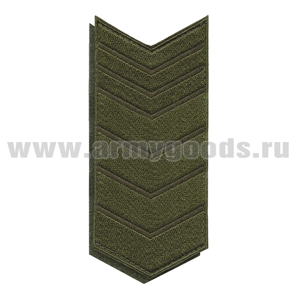 Нашивки вышит. (оливк. фон, оливк. вышивка) для контрактников 23 год (на липучке)