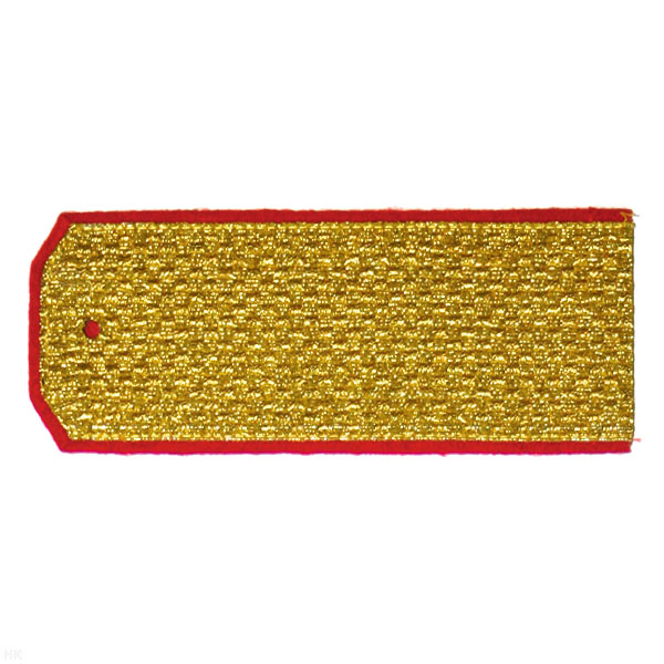 Погоны парад. зол. мет. красн. кант (5,5х13,5 см)