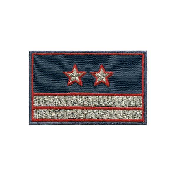 Нагрудный знак вышит. РЖД (синий) 2 галуна 2 звезды (нов/обр)