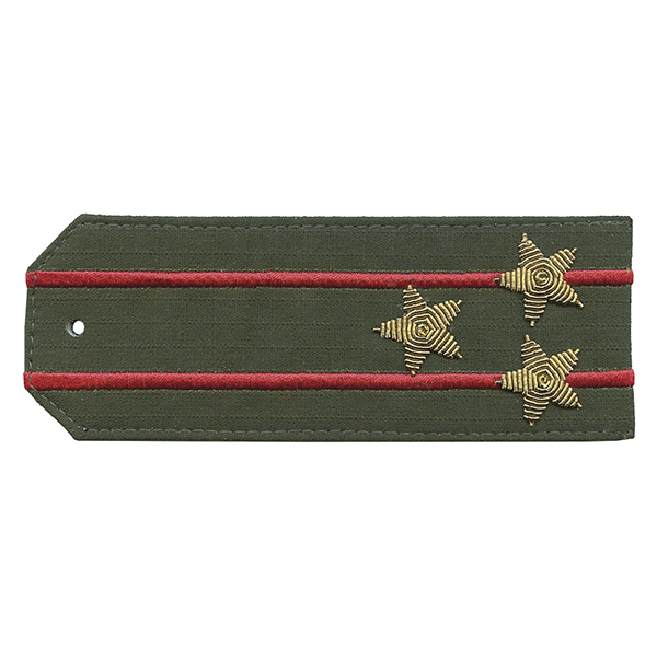 Погоны из рубаш. ткани оливк. (Rip-Stop) 2 вышит. красн. пр. вышит. канит. (полковник) на костюм офисный