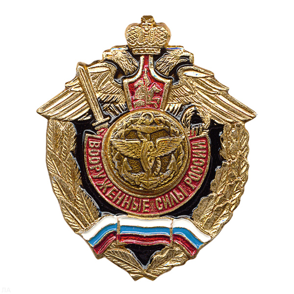 Значок мет. ВОСО (серия ВС России (орел, крылья в стороны)