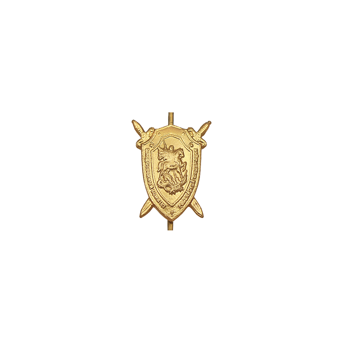 Эмбл. на погоны мет. Следственный комитет зол. (на "усах") размер щита 15х10 мм