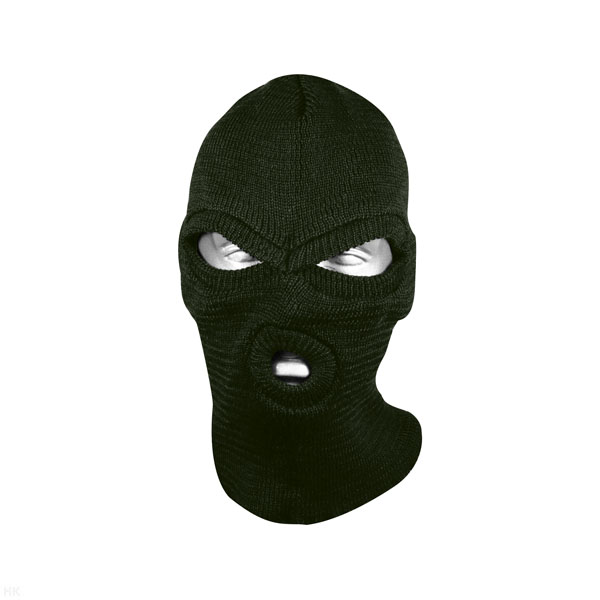 Маска вязаная п/ш (отверстия для глаз и рта) оливковая