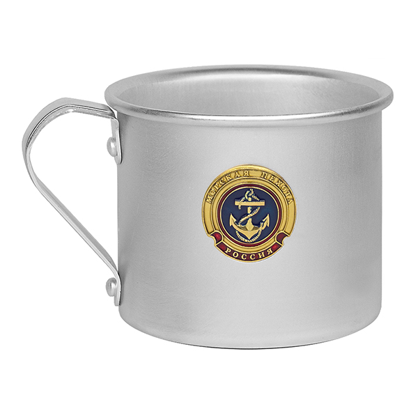 Кружка алюминиевая с мет. накладкой 0,5 л. МП