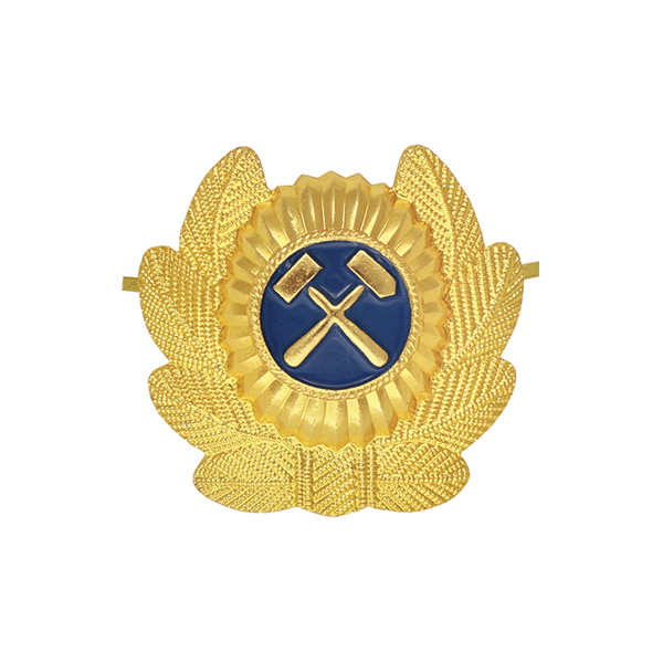 Кокарда мет. ВГСЧ бол. (синяя эмаль) овал в обрамлении