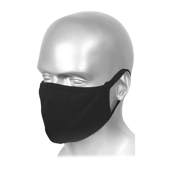 Маска трикотажная двухслойная черная