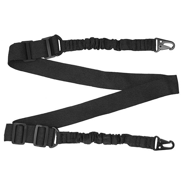 Ремень оружейный с резинками черный