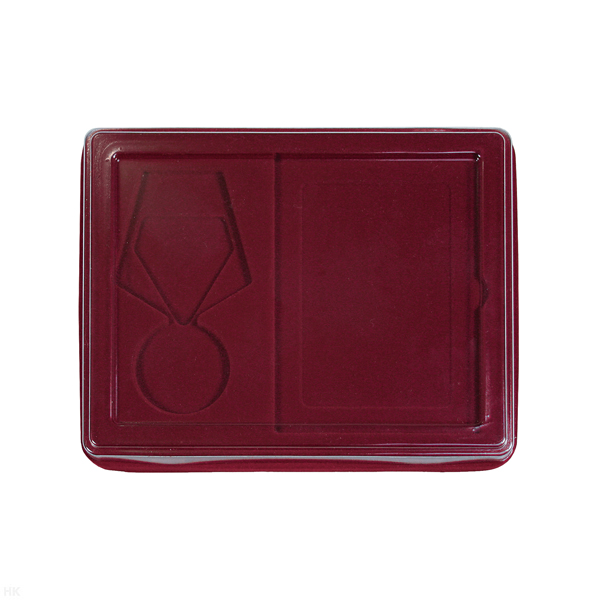 Коробочка для медали и удостоверения (медаль располагается сбоку от удостоверения)