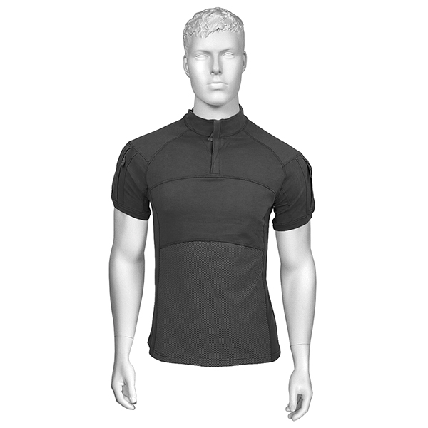 Рубашка поло тактическая "Комбат" кор/рук черная