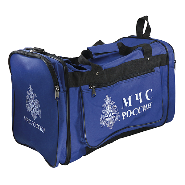 Сумка складная (твердая ткань) средняя 45 л синяя МЧС России