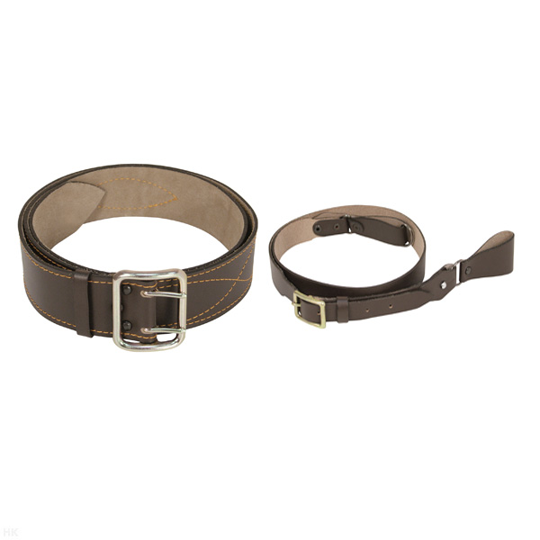 Портупея офиц. кожаная коричневая (офиц. ремень и плечевой ремешок)