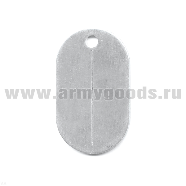 Жетон овал. ст/обр (алюм.) пустой