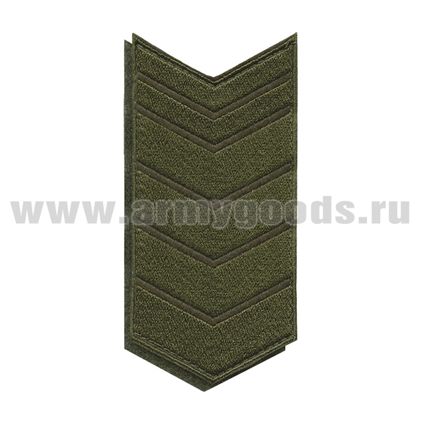 Нашивки вышит. (оливк. фон, оливк. вышивка) для контрактников 22 год (на липучке)