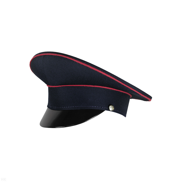 Фуражка простая Полиция темно-синяя с красн. кантом